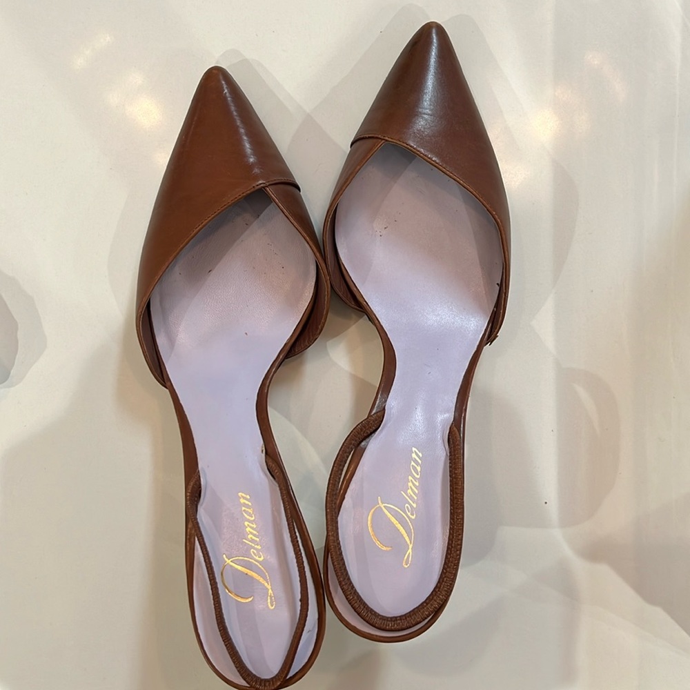 Delman leather slingbacks sz 11